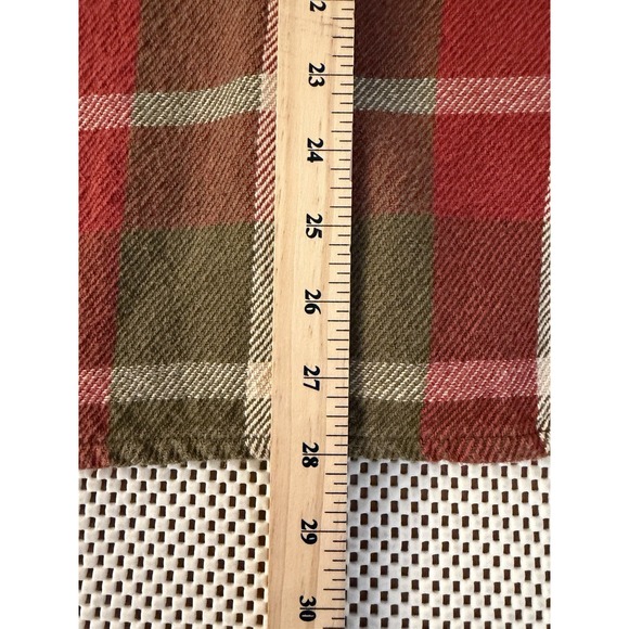 Flint And Tinder Mens Crossback Flannel Work Shirt Size Medium Button Up Shacket - Picture 8 of 8